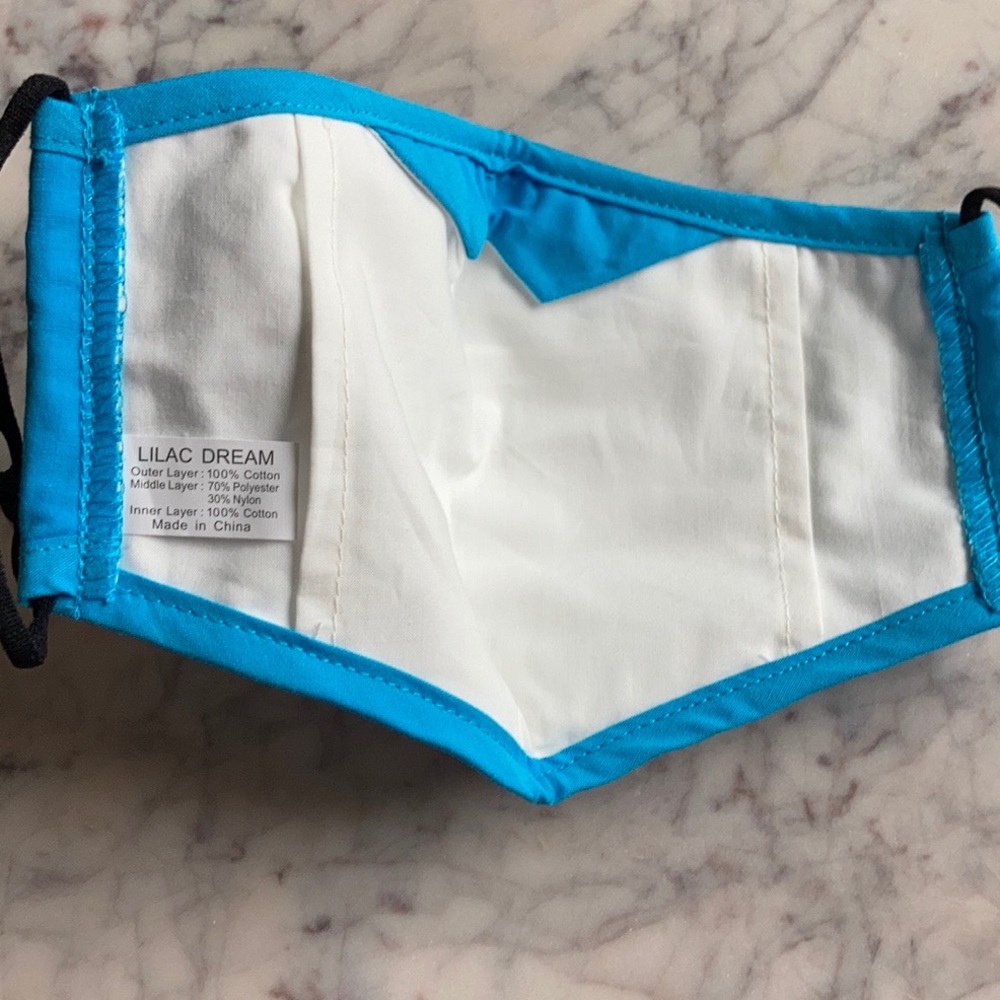 (3 pc)Stay Calm Cotton Face Mask + 2 Filters - Picture 6 of 7